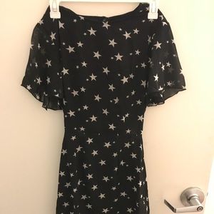 Black star mini dress
